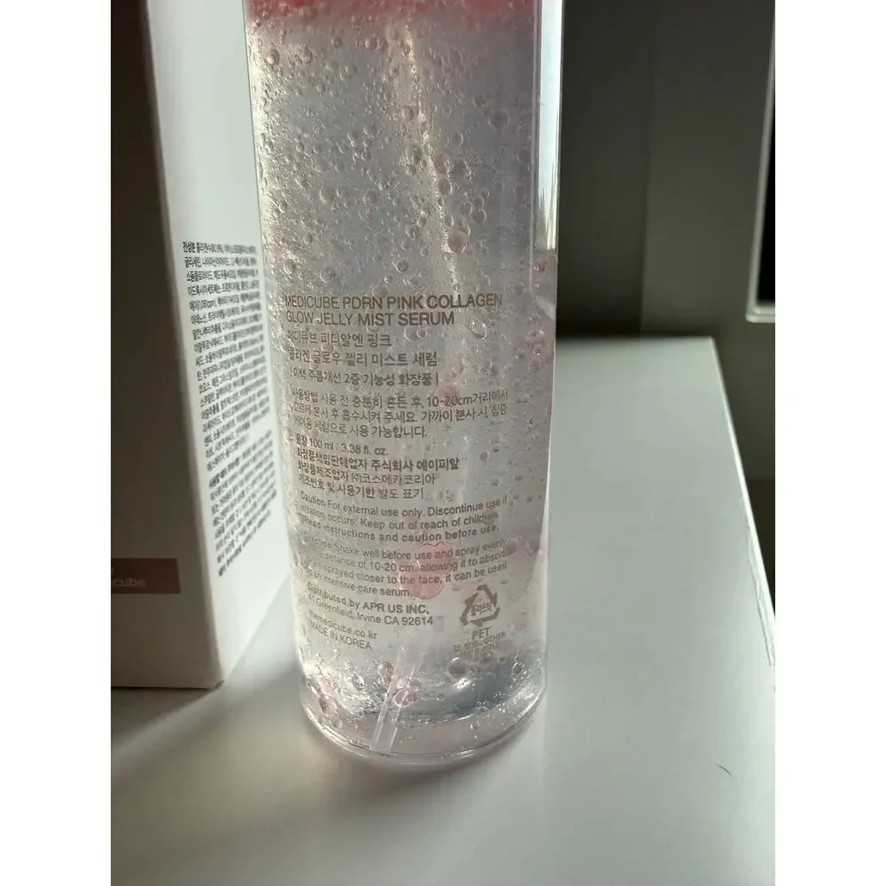 $28 New Medicube PDRN Pink Collagen Glow Jelly Mist Serum 3.38 oz Made in Korea